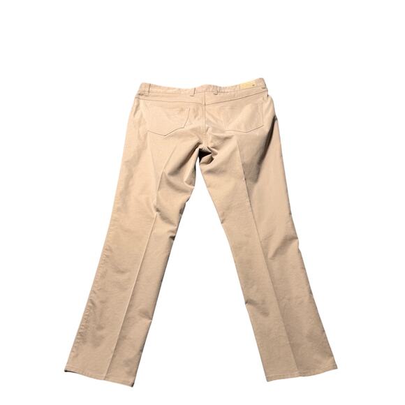 Peter Millar mens golf pants size 38 x 32 khaki performance chino - Picture 3 of 16